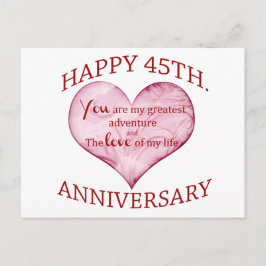 Cartão Postal 45º. Aniversário