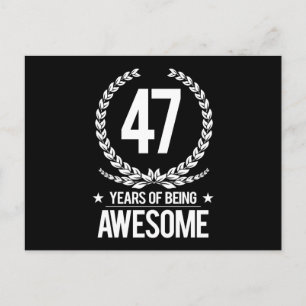 Cartão Postal 47.º Aniversário (47 Anos De Esforço)