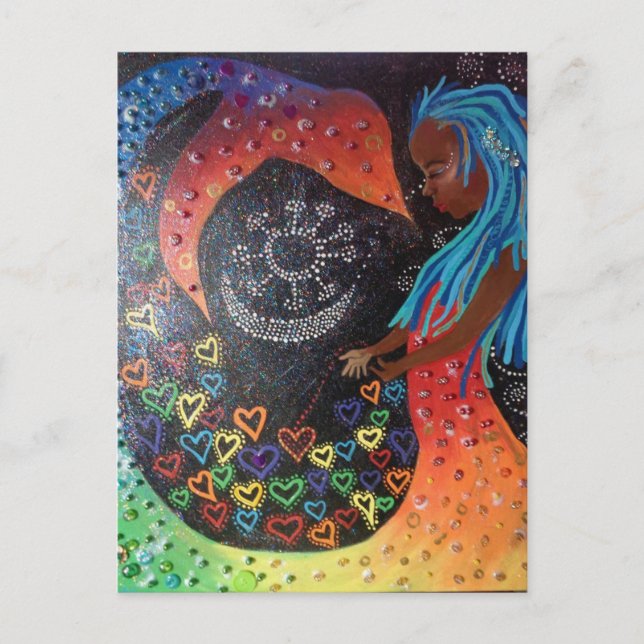 Cartão Postal 49 Corações para Cartaz Pulso (Frente)