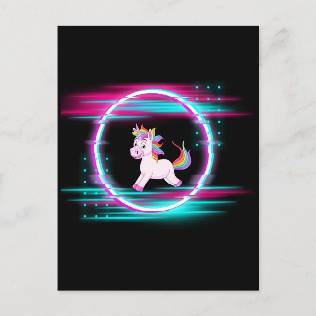 Cartão Postal 4. Amor de unicórnio (Frente)