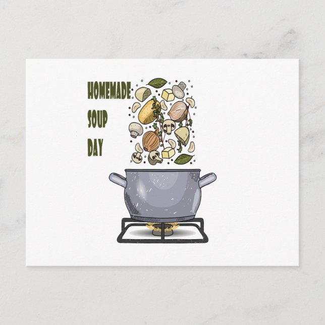 Cartão Postal 4 de fevereiro - Dia da Sopa Homemada (Frente)