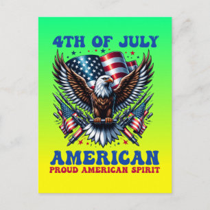 Cartão Postal 4 de julho de American Eagle Sublimation-61902