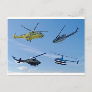 Cartão Postal 4 helicóptero