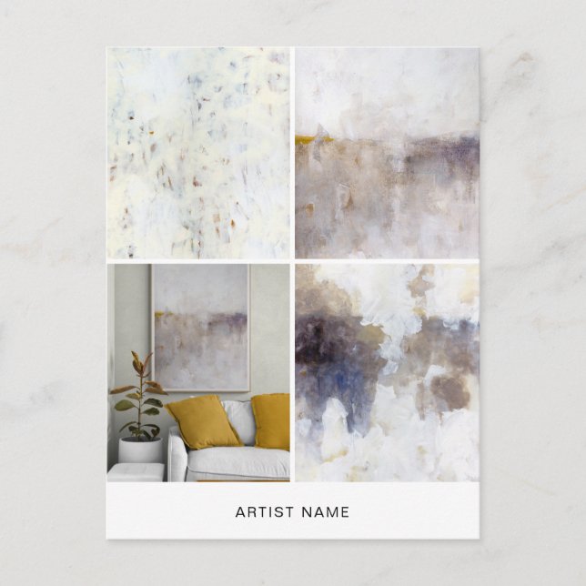 Cartão postal 4 Modelo de grade de imagem (Frente)