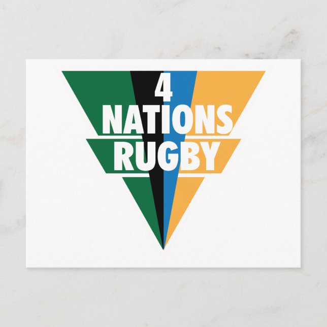 Cartão Postal 4 Naciones Rugby (Frente)