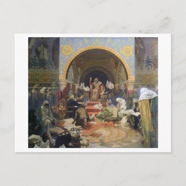 Cartão Postal #4 O czar Simeon búlgaro, Mucha (Frente)