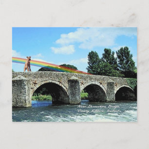 Cartão Postal 4. Ponte de pedra que atravessa o rio Kildare Irla