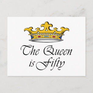 Cartão Postal 50º aniversário A Rainha tem 50 anos!
