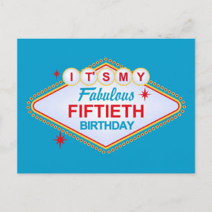 Cartão Postal 50º aniversário de Las Vegas