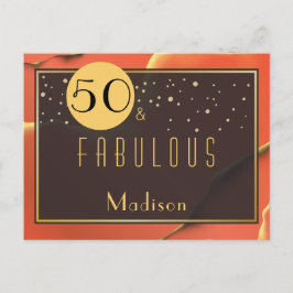 Cartão Postal 50º aniversário Fabuloso Tomato Vermelho