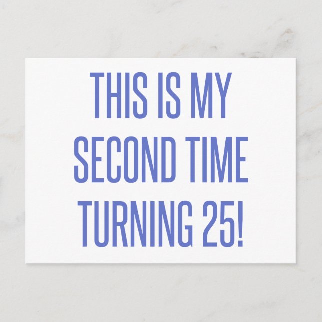 Cartão Postal 50º presente de aniversário (Frente)