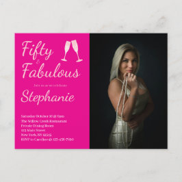 Cartão Postal 50 and Fabulous | 50th Birthday Party Photo