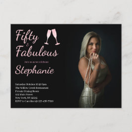 Cartão Postal 50 and Fabulous | 50th Birthday Party Photo