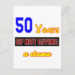 Cartão Postal 50 anos de não dar