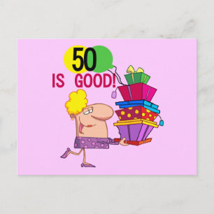 Cartão Postal 50 é Boas T-shirts e presentes