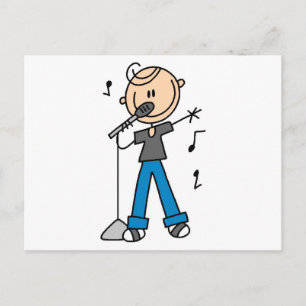 Cartão Postal 50 Masculino Singer Stick - t-shirts e presentes