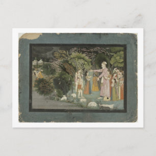 Cartão Postal 51.207/28 Nanda a pedir a Radha para escoltar Kris