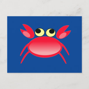 Cartão Postal 5486-red-crab-vector CARANGUEJO VERMELHO VETOR CAR