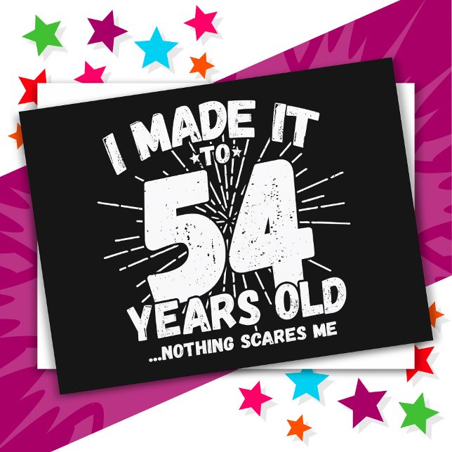 Cartão Postal 54 Anos de Idade Meme Engraçado Aniversário de 54  (Criador carregado)