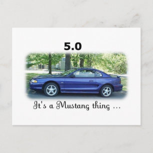 Cartão Postal 5.0 Mustang