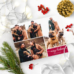 Cartão Postal 5 Fotos Colagem Na moda Font Felry Natal<br><div class="desc">Cartão-postal de Natal Merry Collage Na moda</div>