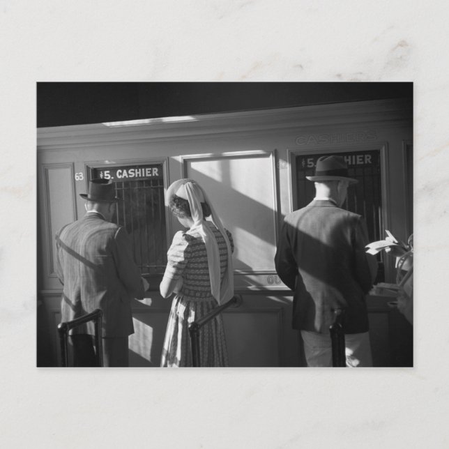Cartão Postal $5 Window, Hialeah Park, 1939 (Frente)