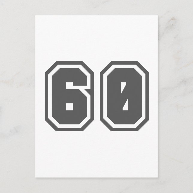 CARTÃO POSTAL 60º (Frente)