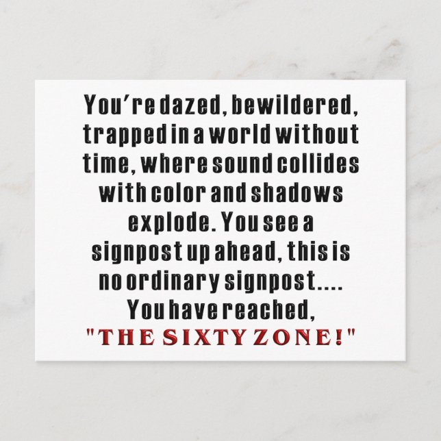 Cartão Postal 60º aniversário (Frente)