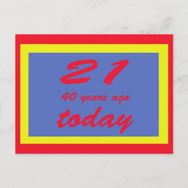 Cartão Postal 61 anos (Frente)