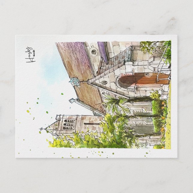 Cartão Postal 61; Igreja Anglicana de John, Rua (Frente)