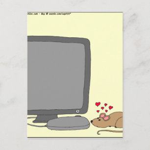 Cartão Postal 640 mouse love cartoon