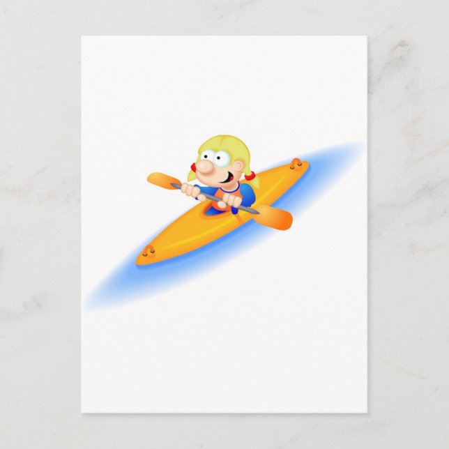 Cartão Postal 65_girl_paddler (Frente)