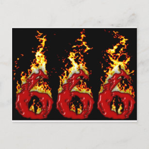 Cartão Postal 666 Sangue e Incêndio