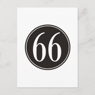 Cartão Postal 66 Círculo Preto