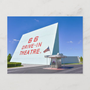 Cartão Postal 66 Drive-In Theatre, Rota 66, Carthage, Missouri