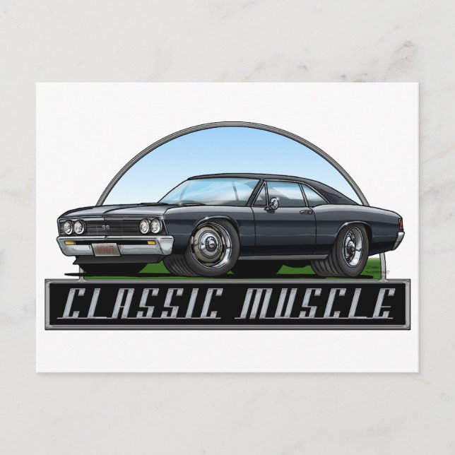 Cartão Postal 67_Chevelle_Preto (Frente)