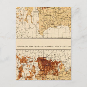 Cartão Postal 69 escandinavos 1900