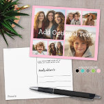 Cartão Postal 6 Colagem de Fotografias Texto Opcional — CAN Edit<br><div class="desc">Adicione seus fotos favoritos a este modelo divertido. Você pode usar fotos quadradas ou quaisquer fotos para esta grade.</div>