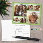 Cartão Postal 6 Colagem de Fotografias Texto Opcional — CAN Edit<br><div class="desc">Adicione seus fotos favoritos a este modelo divertido. Você pode usar fotos quadradas ou quaisquer fotos para esta grade.</div>