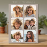 6 Colagem de fotos com texto em bege