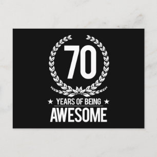 Cartão Postal 70º Aniversário (70 Anos Sendo Incrível)