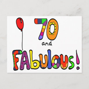Cartão Postal 70 e Fabulosos 70 Anos de Nascimento