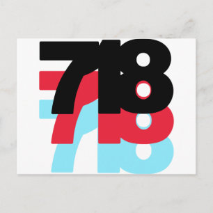 Cartão Postal 718 Código de área