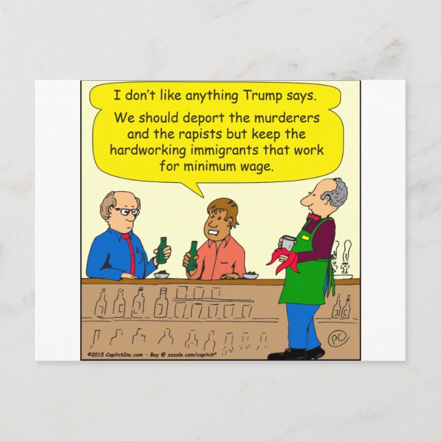 Cartão Postal 753 imigrantes trabalham pelo salário mínimo carto (Frente)