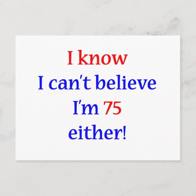 Cartão Postal 75 Também (Frente)