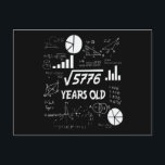 Cartão Postal 75 Years Old Bday Math Teacher 75th Birthday Gift<br><div class="desc">Birthday Design For anyone who's horoscope say difficult & Stubborn But totally worth.Wear it with pride at work,  school gym perfect to pair with shorts,  leggings or jeans for a casual yet trendy Look</div>