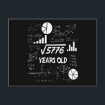 Cartão Postal 75 Years Old Bday Math Teacher 75th Birthday Gift<br><div class="desc">Birthday Design For anyone who's horoscope say difficult & Stubborn But totally worth.Wear it with pride at work,  school gym perfect to pair with shorts,  leggings or jeans for a casual yet trendy Look</div>