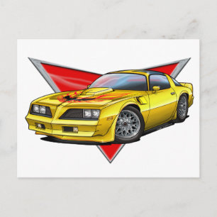 Cartão Postal 77-78 Yellow Firebird TA