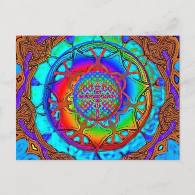 Cartão Postal 7 peixes (Frente)