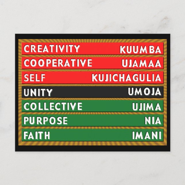 Cartão Postal 7 Principles (Frente)